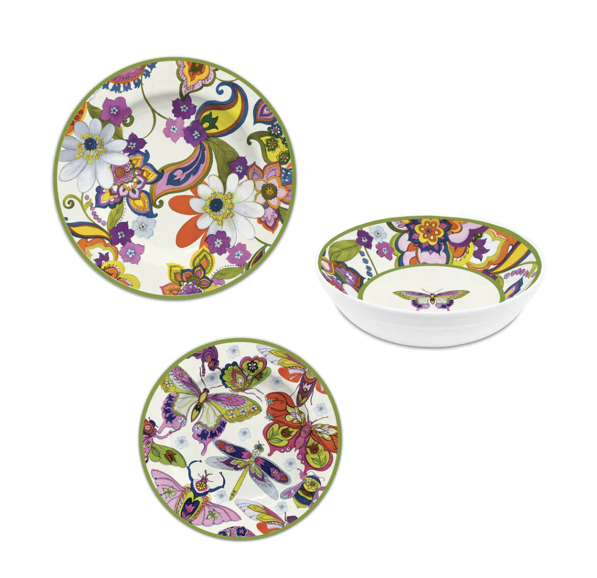 Amazzonia - set 18 pezzi Melamina Baci Milano