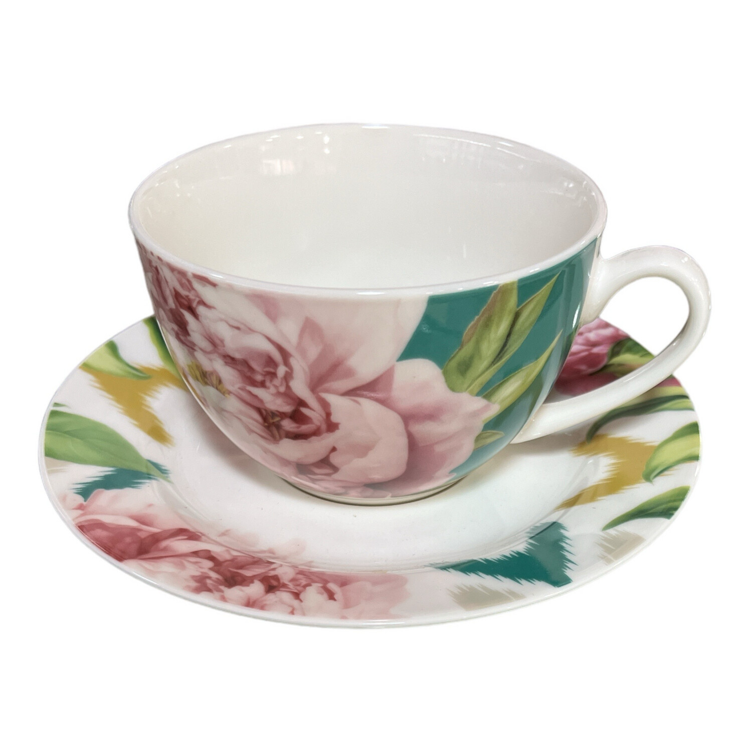 Set 6 tazze te con piattino - Peonia Galbiati