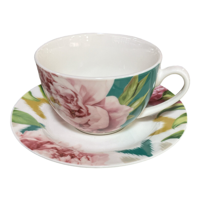 Set 6 tazze te con piattino - Peonia Galbiati Set 6 tazze te con piattino - Peonia Galbiati