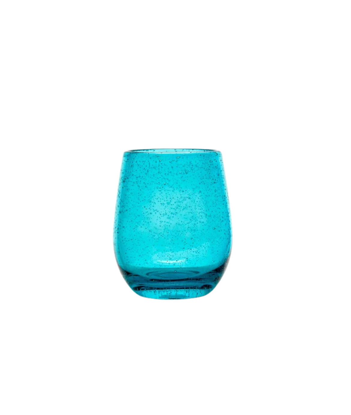 Set 6 bicchieri acqua - Bubble turchese Fade