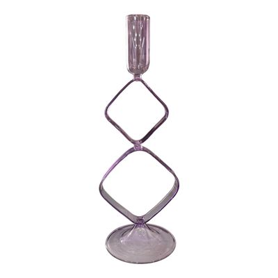 Candeliere a due rombi lavanda - Chains Galbiati