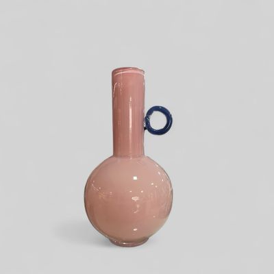 Vaso rosa con dettagli viola cm.34 - Full of joy Galbiati