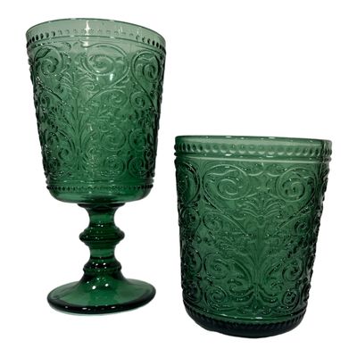 Set 6 calici vino verde fortesta - Acanto Galbiati