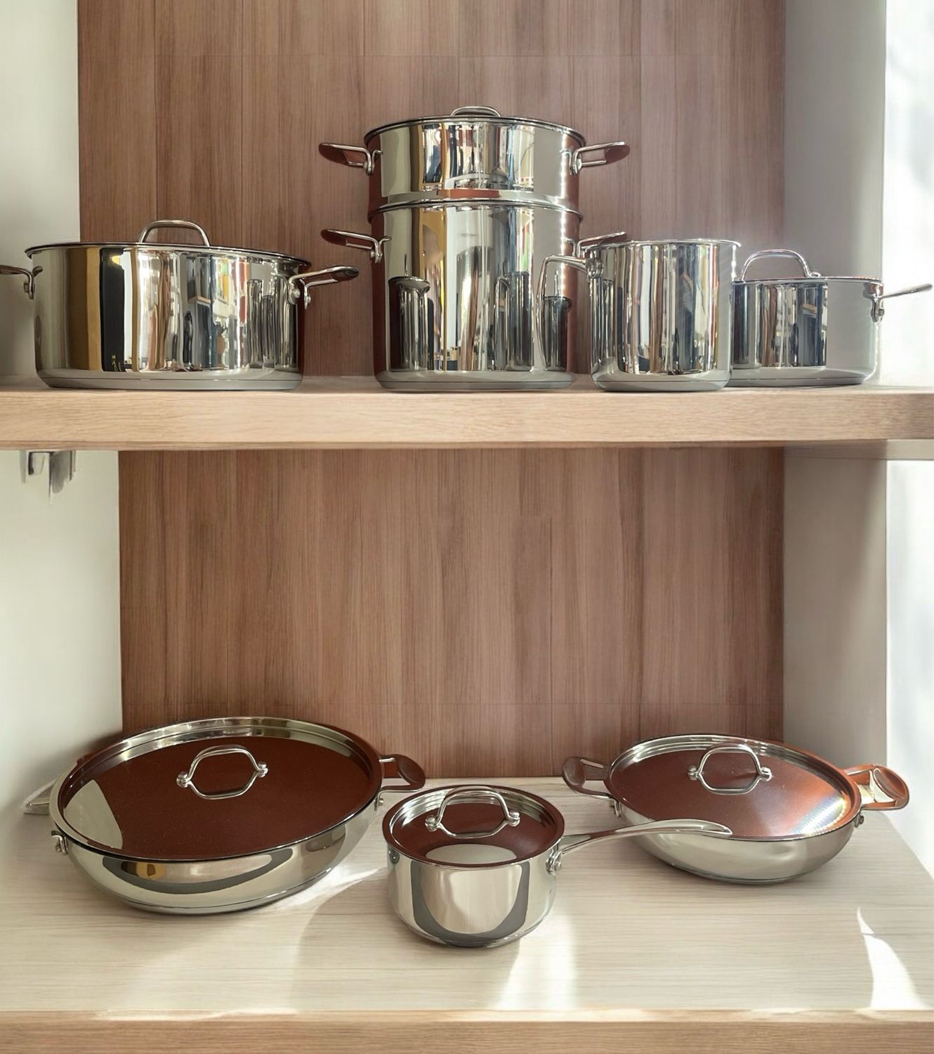 Batteria di pentole 14 pezzi - glamour diamonds mepra