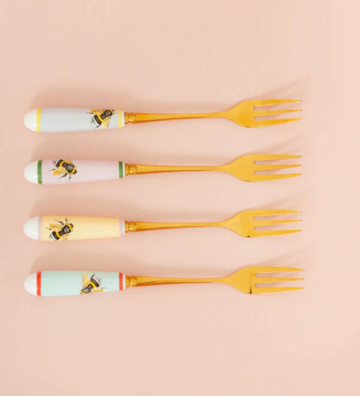 Set 4 forchettine dolce Bees - Yvonne Ellen