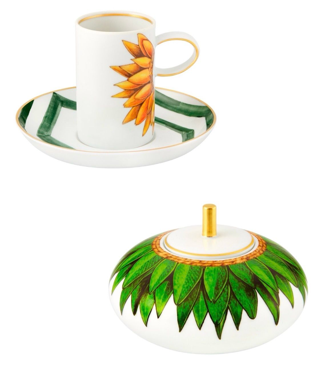 Amazónia - set 12 tazze caffe con piattino + zuccheriera