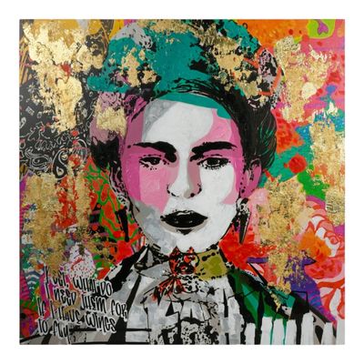 Street art - Quadro Frida cm.50x50 Street art - Quadro Frida cm.50x50