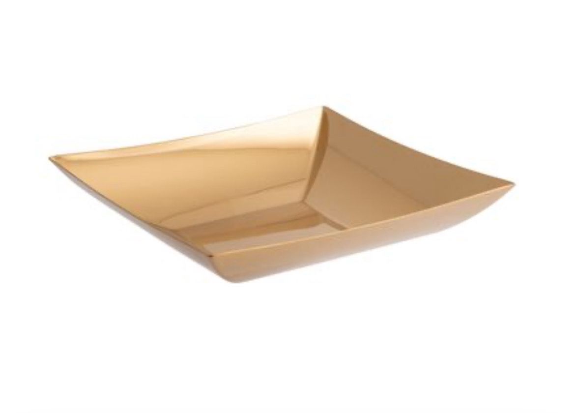 Fruttiera quadra cm.24 - Linea Q PVD Gold