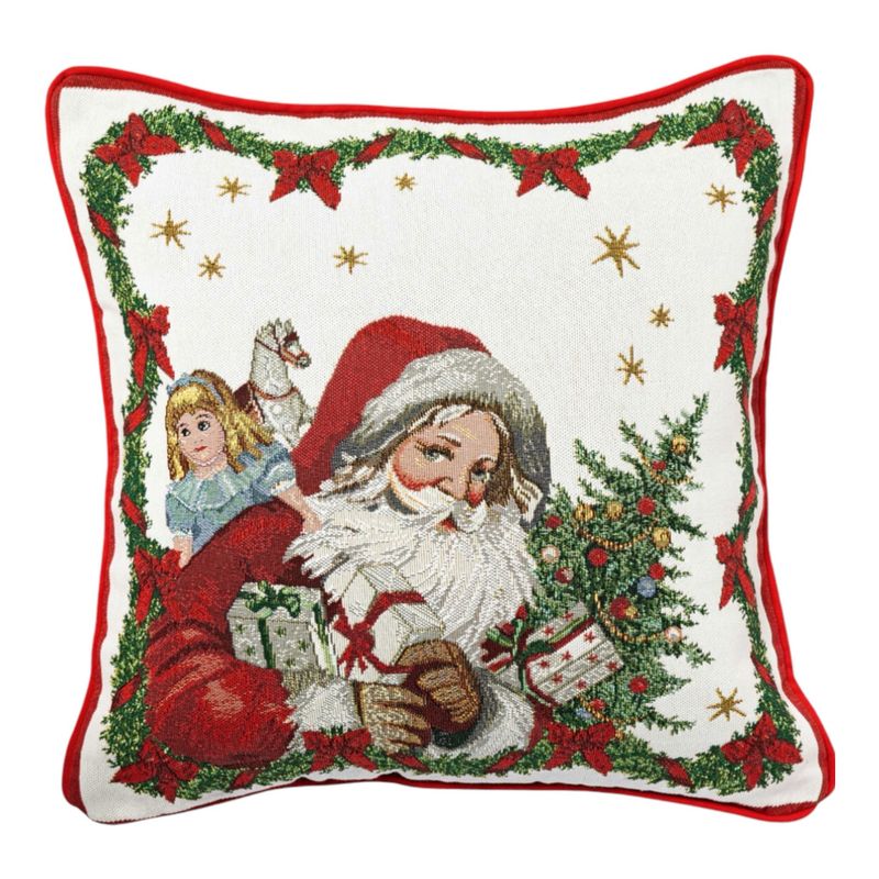 Cuscino gobelin, Babbo Natale cm.45x45 - Toy’s Fantasy Villeroy &amp; Boch