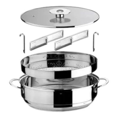 Vaporiera Ovale Naturalmente acciaio inox - Mepra