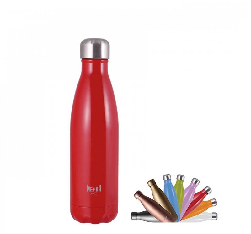 Borraccia termica Bob rossa ml.500 - acciaio inox 18/10 Mepra