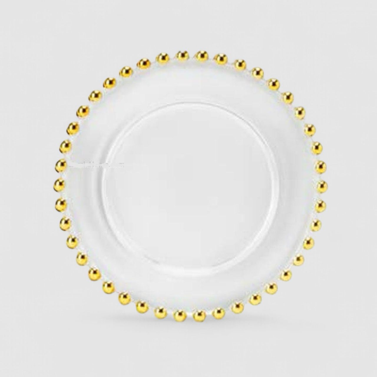 Set 6 piattini pane cm.16 Clear Pearl oro - Fade