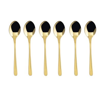 Set 6 cucchiaini caffè Taste oro - Sambonet