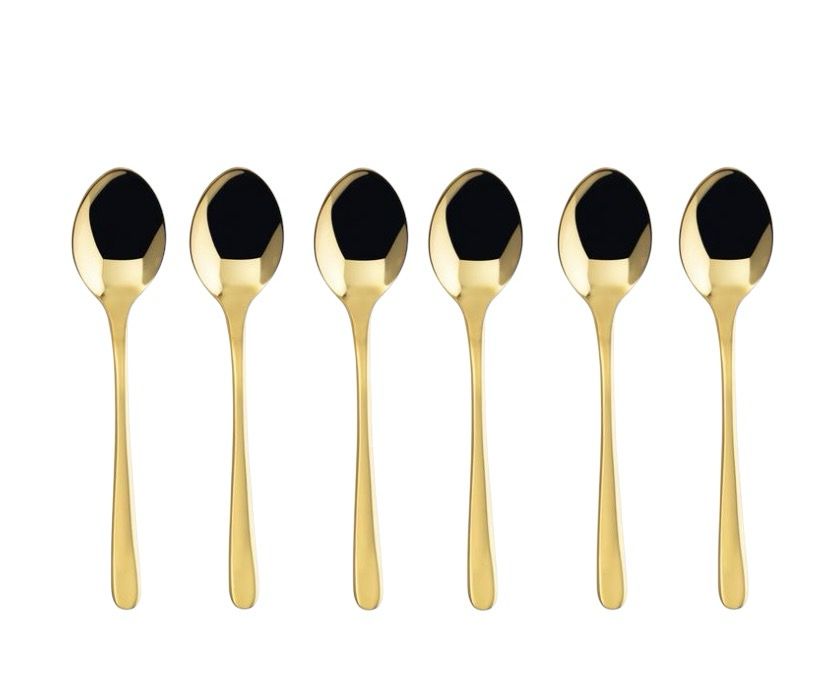 Set 6 cucchiaini caffè Taste oro - Sambonet