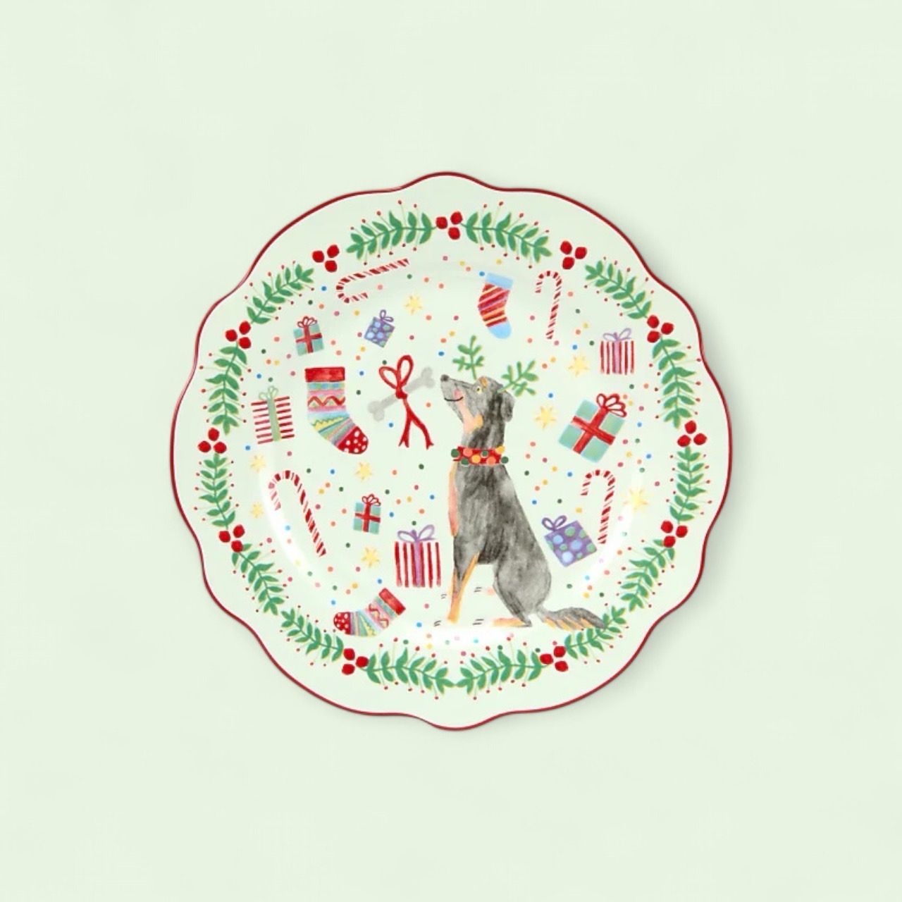 Jolly Joy Joy - piatto Dog cm.20