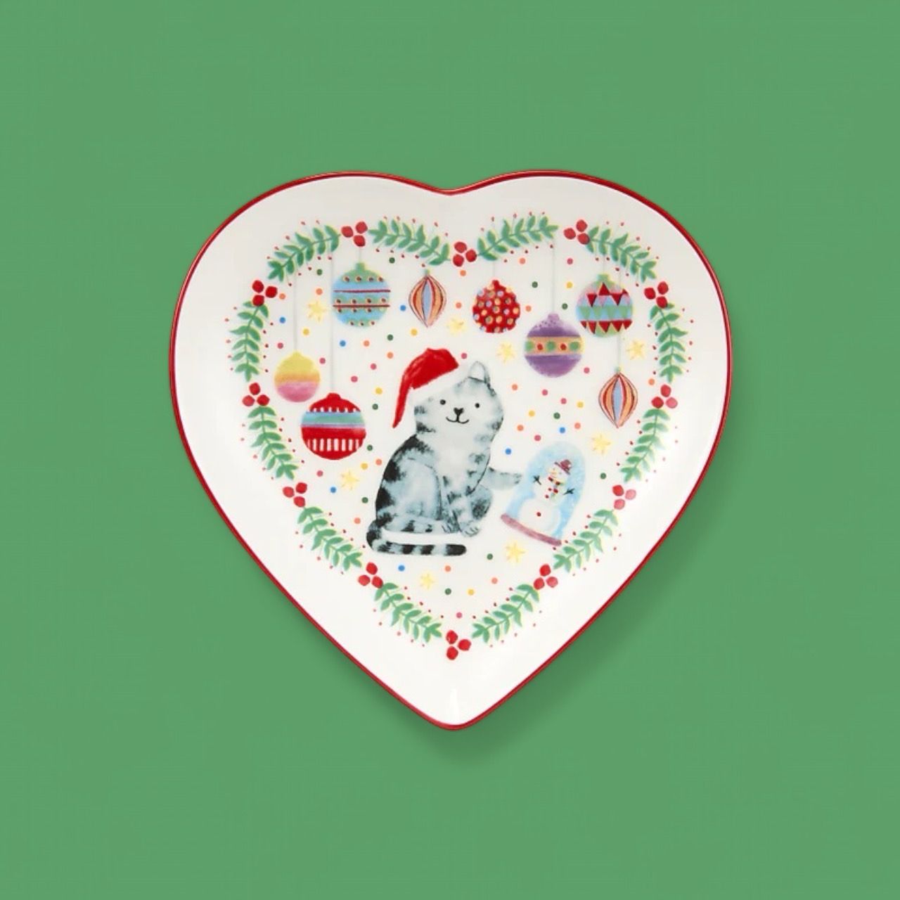 Jolly Joy Joy - piatto a cuore piccolo Cat cm.14