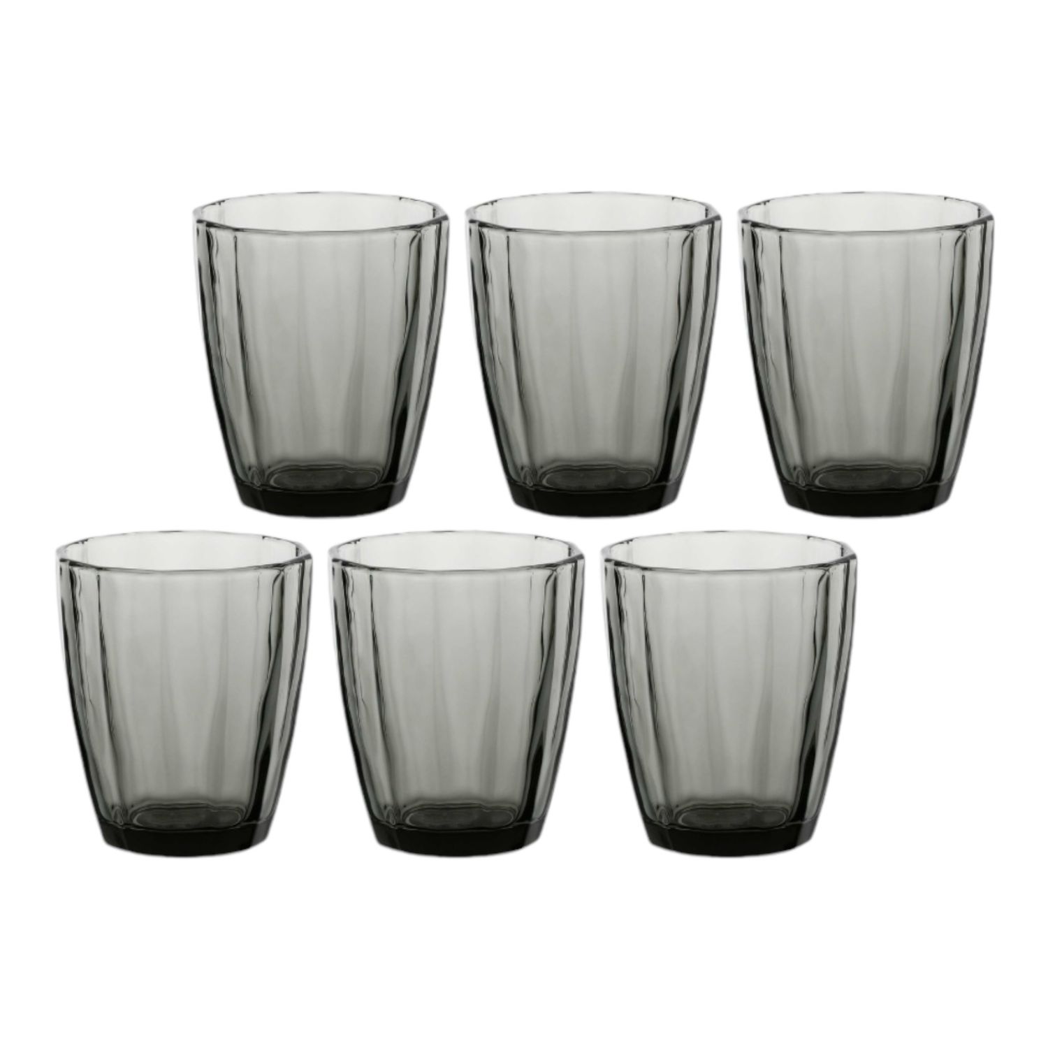 Set 6 Bicchiere acqua Amami smoke - Rose &amp; tulipani
