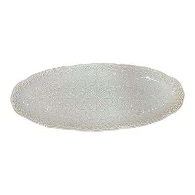 Piatto portata ovale lungo cm.46,4 - Sibilla Galbiati