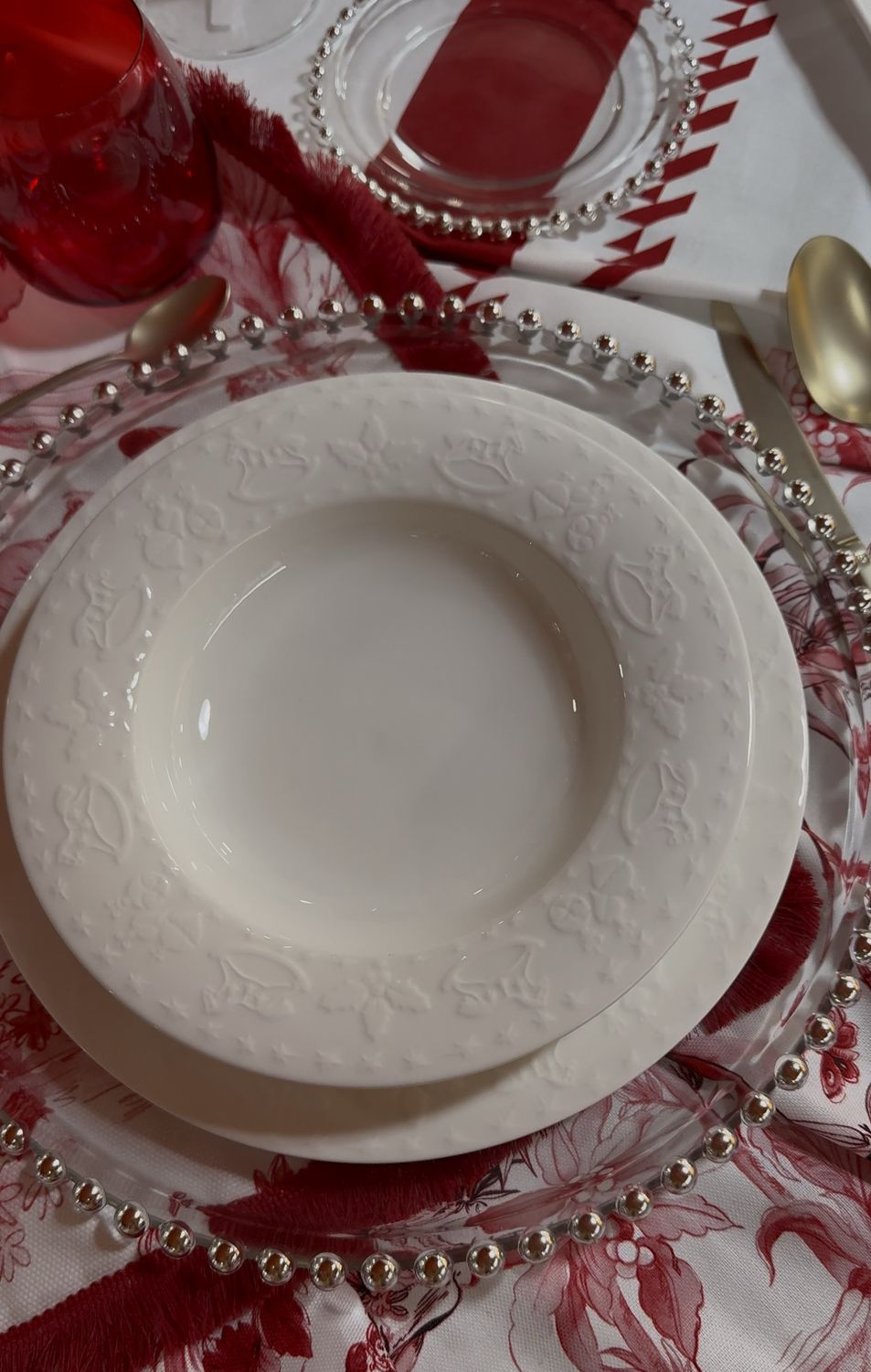 Servizio 40 pezzi XMAS WHITE - Fade
