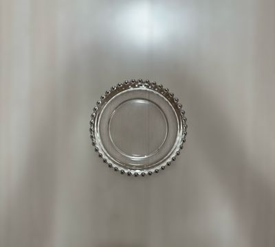 Set 6 piattini pane cm.16 Clear Pearl argento - Fade