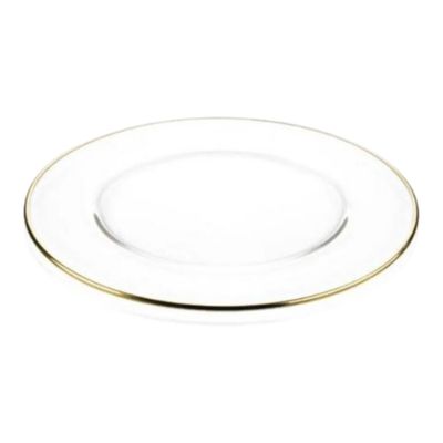 Set 6 sottopiatti vetro filo oro - Clear 2.0 Fade