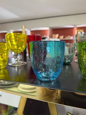 Bubbles Onlylux - Set 6 bicchieri acqua azzurro