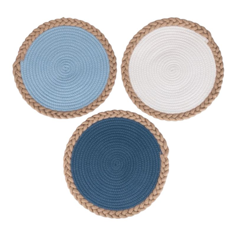 Set 12 tovagliette in 3 colori assortiti - Juta Ocean