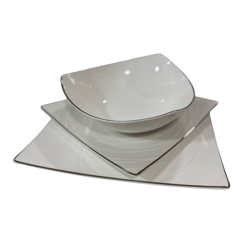 Servizio piatti 39 pezzi - Orbit Platino Livellara 