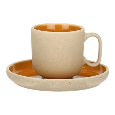 Set 6 tazze caffe con piattino - Arpeggio Zucca Rose e Tulipani 