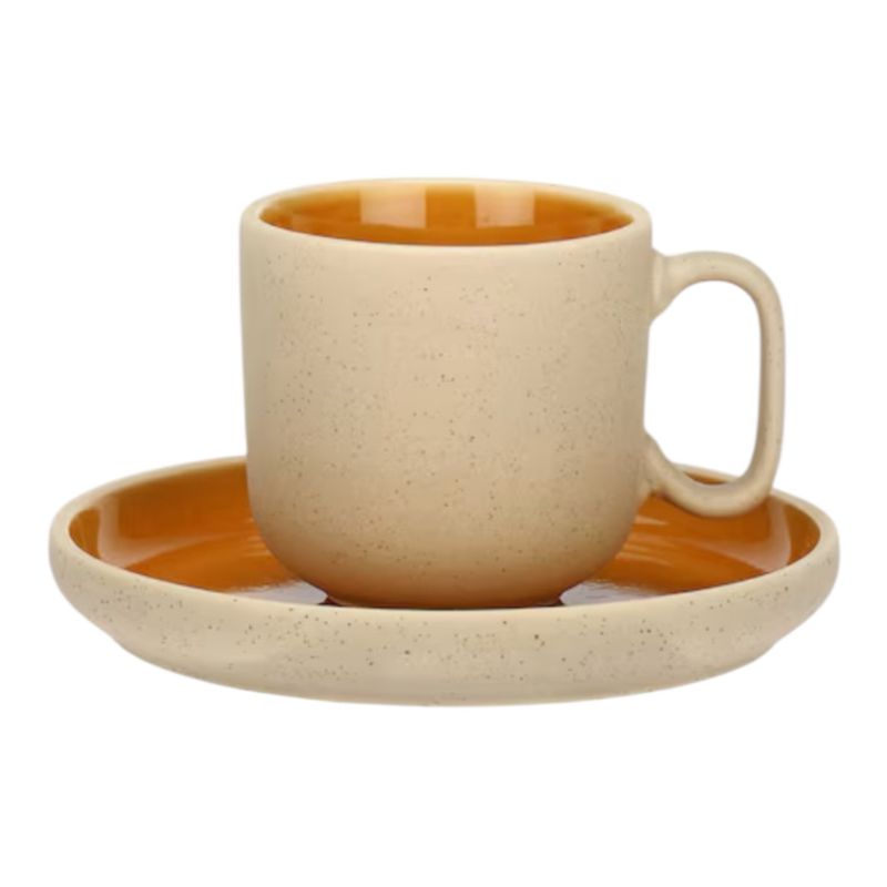 Set 6 tazze caffe con piattino - Arpeggio Zucca Rose e Tulipani 