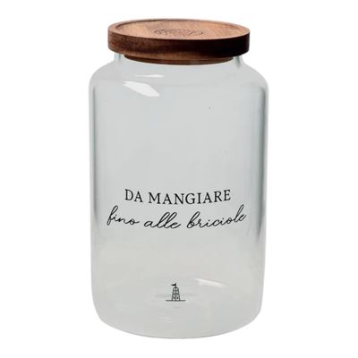 PORCELLANA BIANCA - I Garbati Barattolo Biscotti 3000 Ml In Vetro Borosilicato