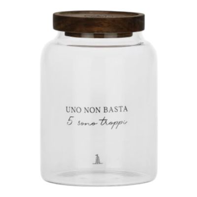  PORCELLANA BIANCA - I Garbati Barattolo Caffè 1200Ml In Vetro Borosilicato