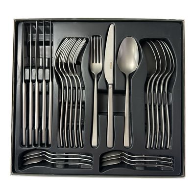 Set 24 pezzi Rock antique inox satinato - Sambonet 