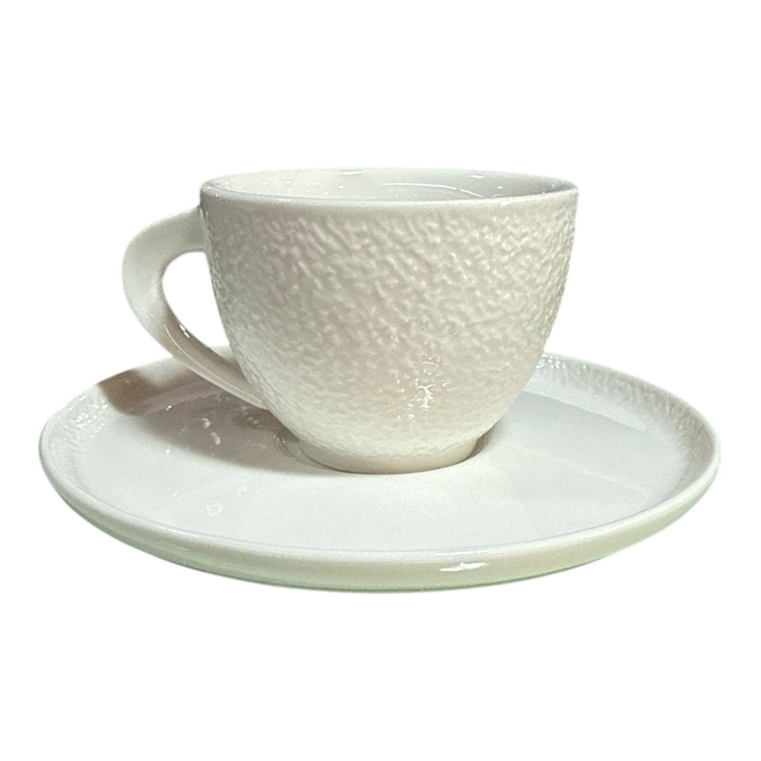 Set 12 tazze caffe con piattino - FUSION BIANCO Galbiati 