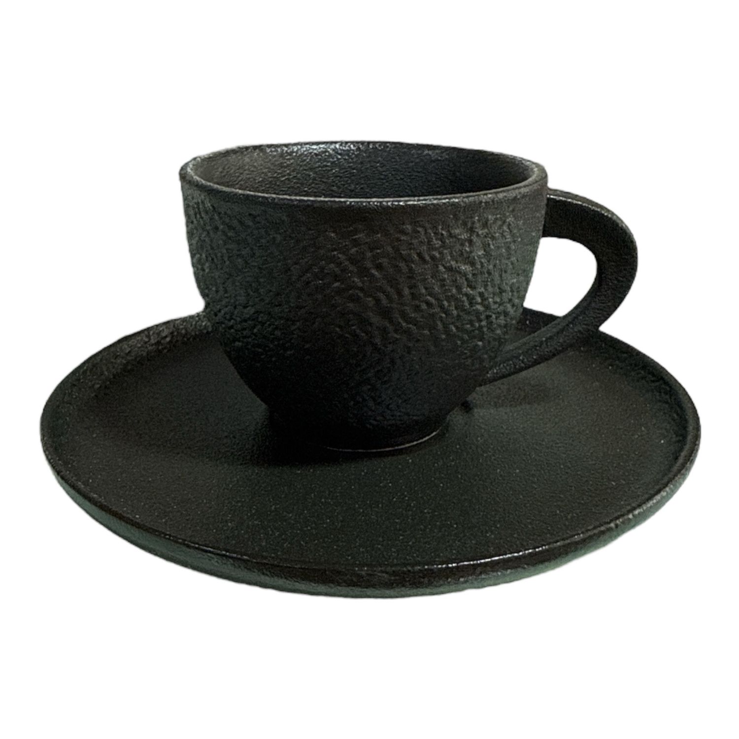 Set 12 tazze caffe con piattino - FUSION NERO Galbiati 