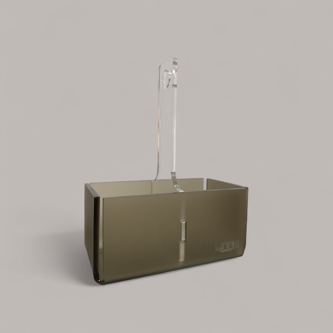 Porta bicchieri doppio - Mediterranea fumé marrone satinato  