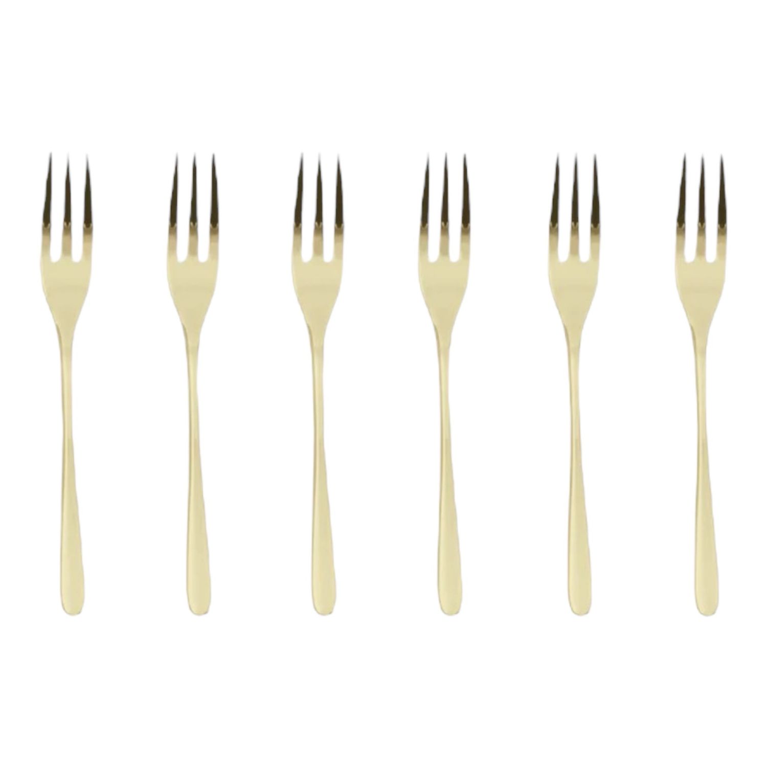 Set 6 forchettine dolce - Taste PVD champagne Sambonet 