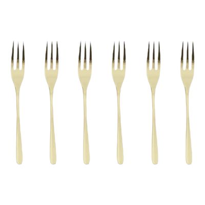 Set 6 forchettine dolce - Taste PVD champagne Sambonet 