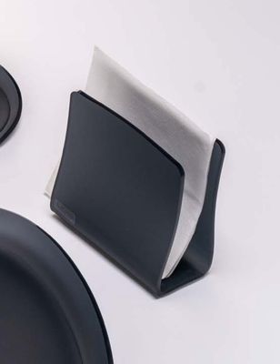 Porta tovaglioli da tavolo - Atlantica fumé grigio satinato 