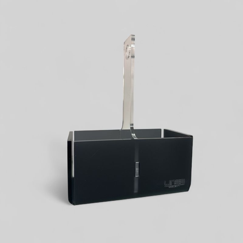 Porta bicchieri doppio - Mediterranea fumé grigio satinato 
