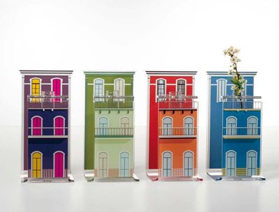 Lisbona Vaso in acrilico + colori - Blooming city