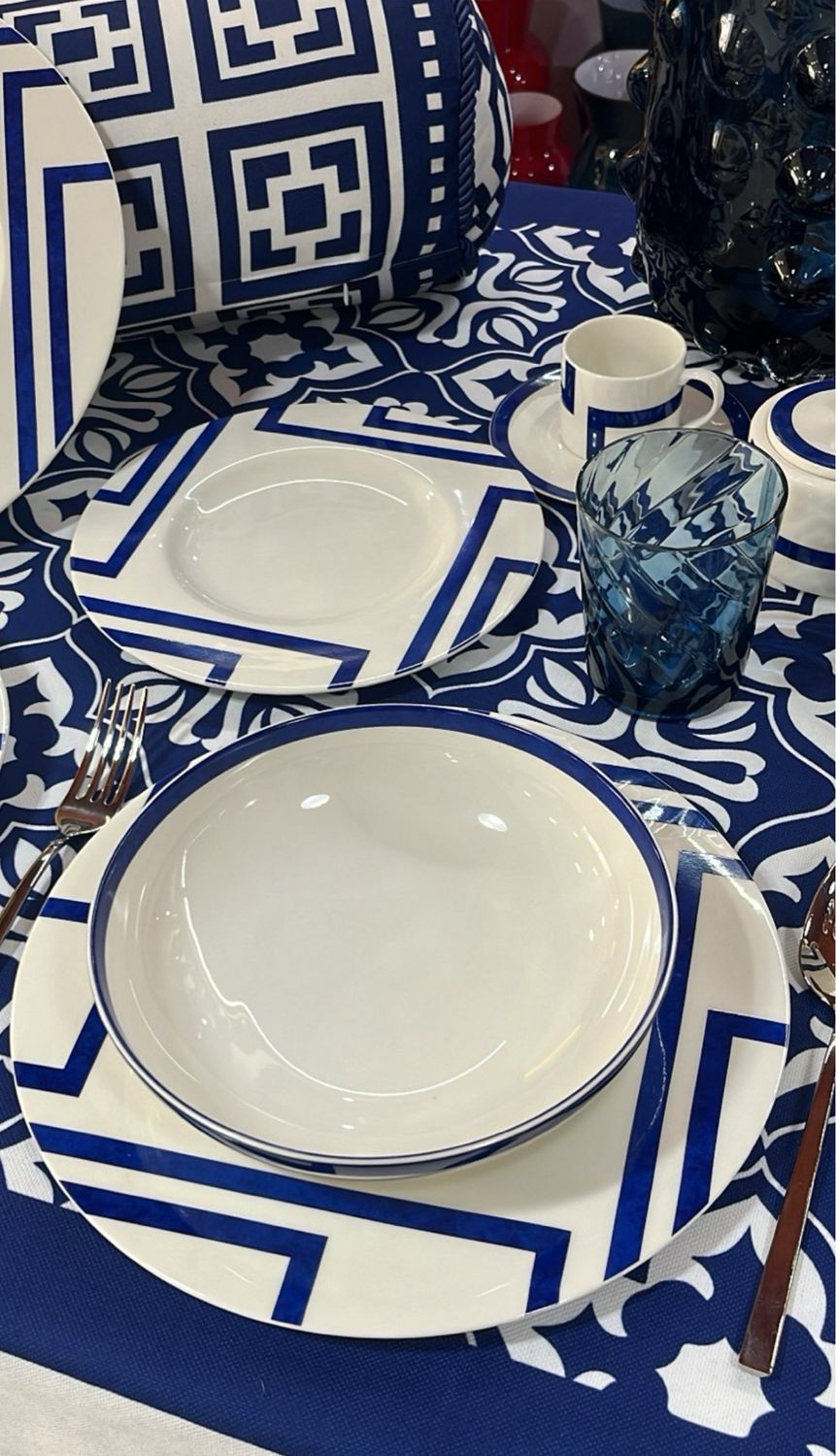 Set piatti 36 pezzi - Seventy blu Livellara 
