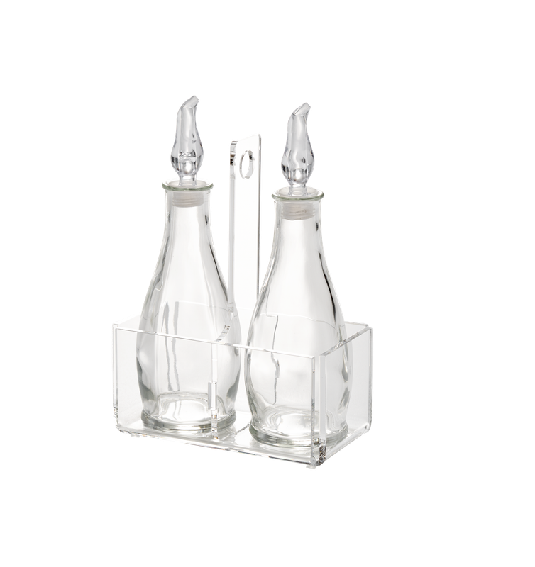 Porta olio e aceto - Mediterranea trasparente