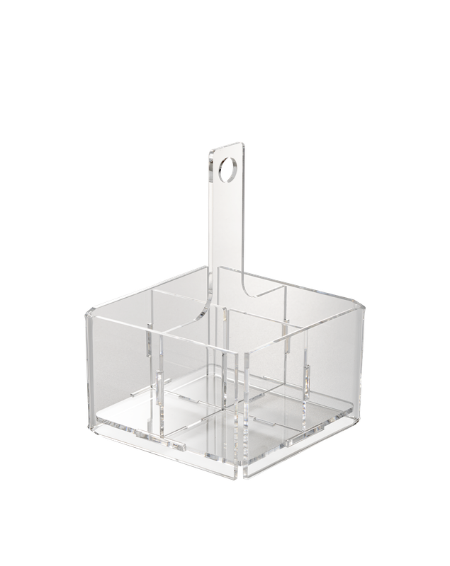 Porta posate plexiglas - Mediterranea trasparente