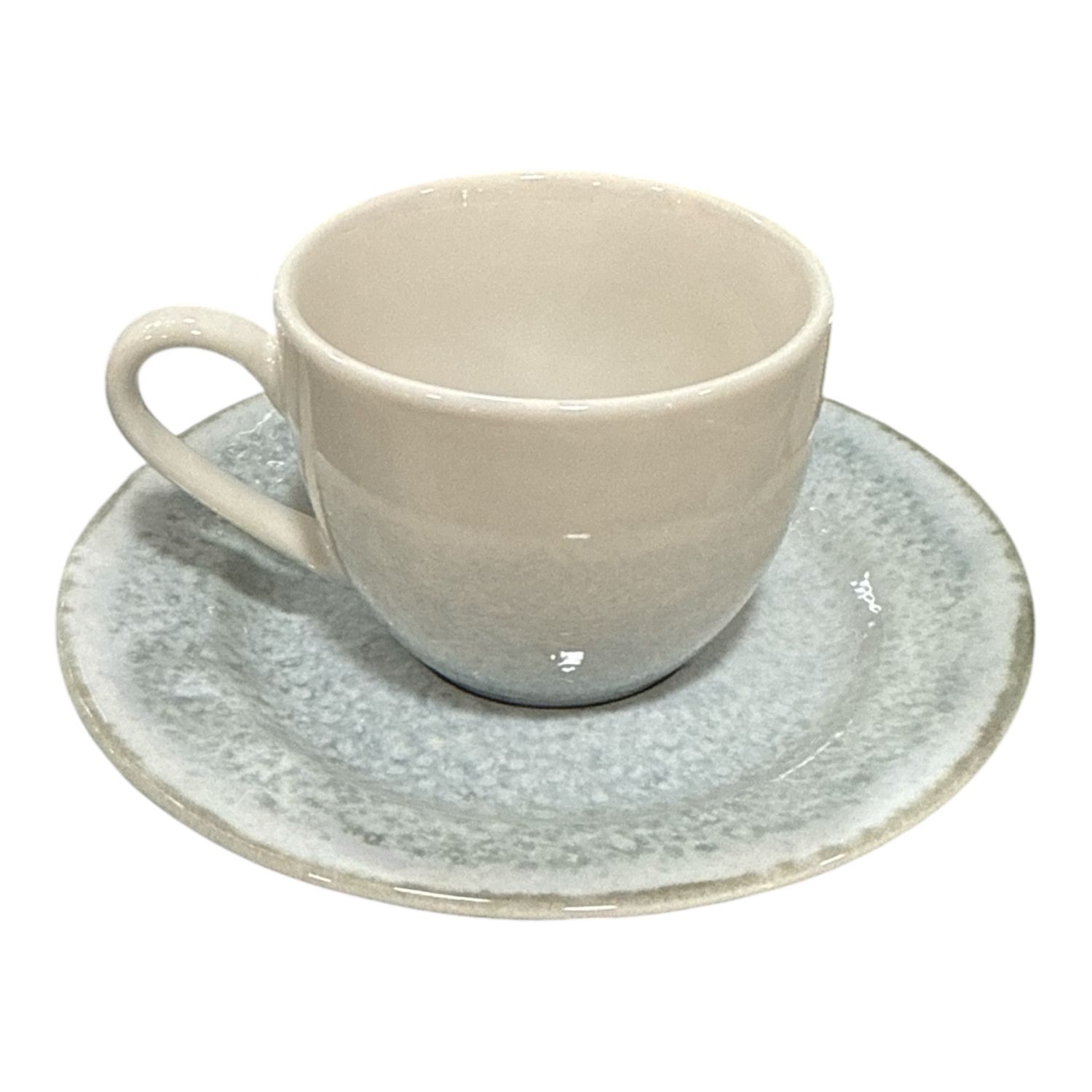Set 4 tazzine caffe con piattino - Midori grigio Galbiati 