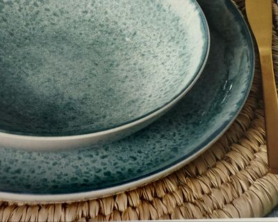 Set tavola 12 pezzi - Midori verde mare Galbiati