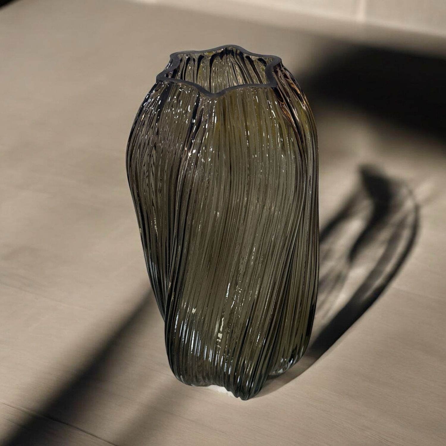 Vaso torsé tortora - Galbiati 