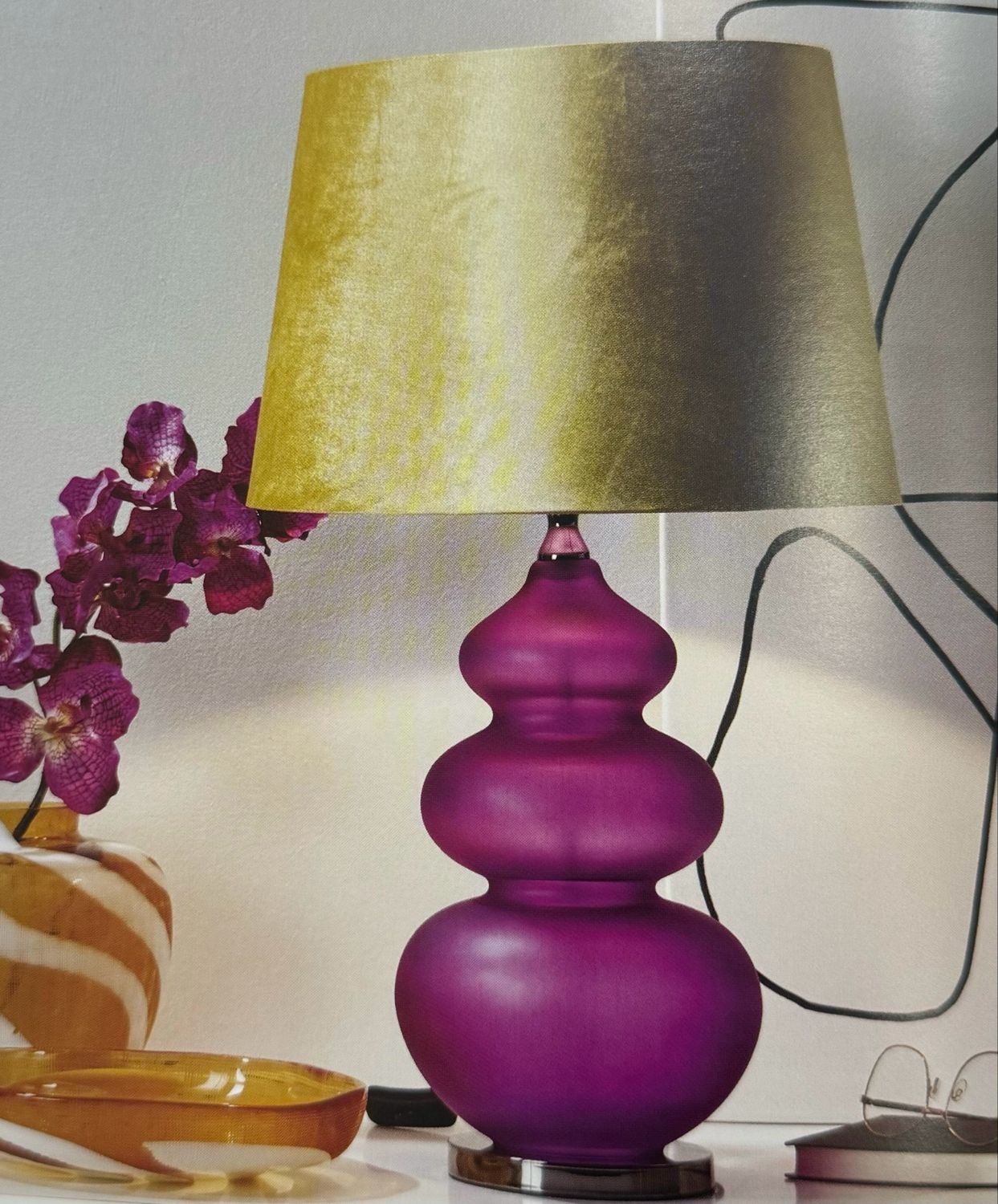 Lampada glicine e senape - Galbiati 