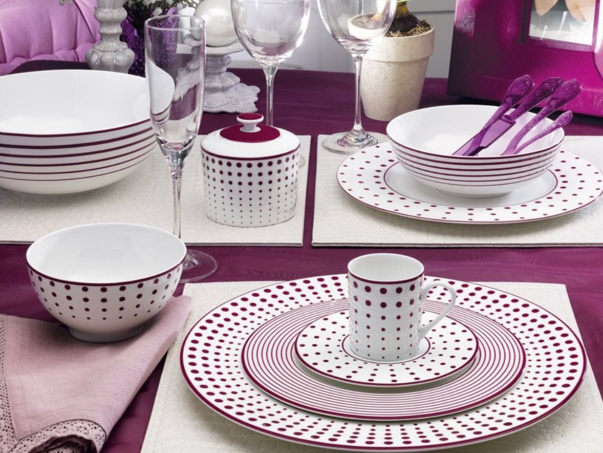 Servizio tavola 39 pezzi + caffè 12 pezzi - Cheers purple Mikasa
