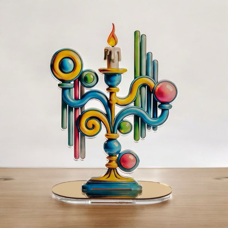 Candela pop - candelabro decoro UNO